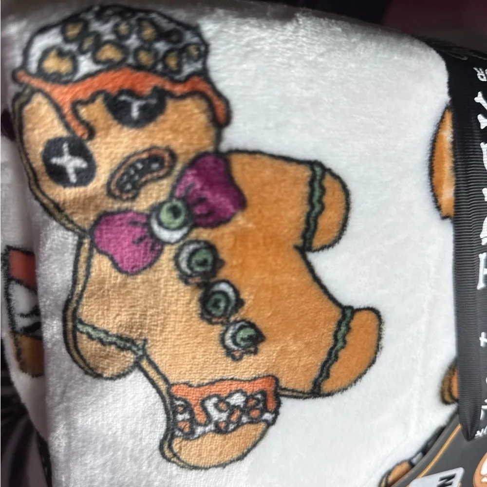 Viral Skeleton Gingerbread Man Blanket
